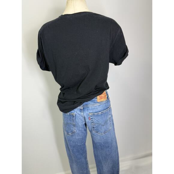 Authentic rolling stones black tee w rhinestones - Picture 6 of 12